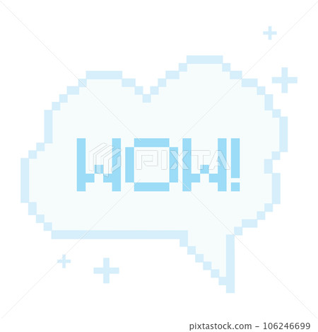 Isolated colored pixelated comic speech bubble chat Vector Isolated colored pixelated comic speech bubble chat Vector 106246699