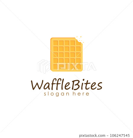 Delicious Belgian Waffle Logo Template 106247545