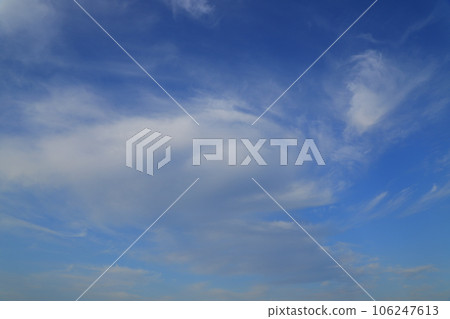 White clouds in blue sky White clouds in blue sky 106247613