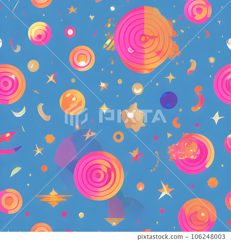 galaxy space draw abstract background, nebula light sky, random element pattern design 106248003