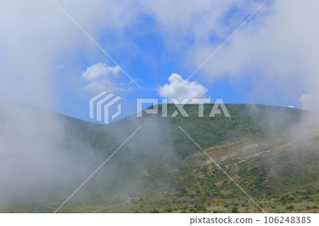mountain covered with clouds mountain covered with clouds 106248385