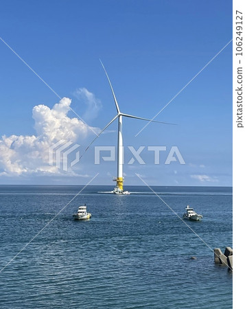 入前海上風電場周邊，等待開始運營 106249127