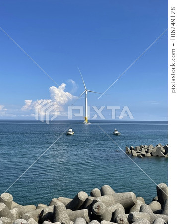 入前海上風電場周邊，等待開始運營 106249128
