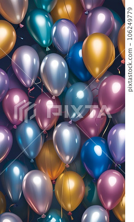 Mylar balloon texture background Mylar balloon texture background 106249779