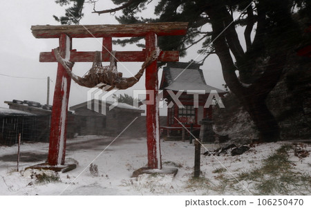 紅色鳥居和弁天神社 紅色鳥居和弁天神社 106250470