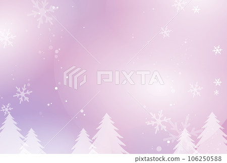 Snowy winter coniferous forest (purple) Snowy winter coniferous forest (purple) 106250588