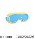 3D icon ski goggles rendered isolated on the transparent background 106250826