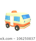 3D icon caravan van rendered isolated on the transparent background 106250837