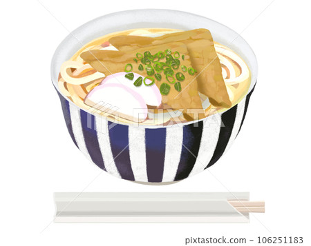 Kitsune udon (with disposable chopsticks) 106251183