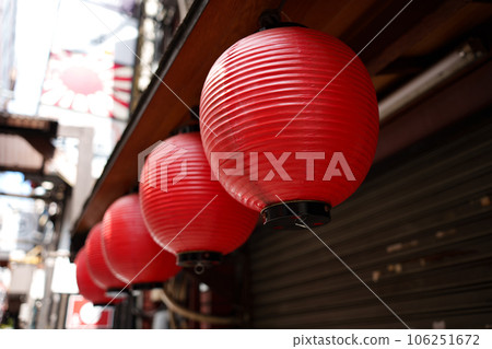 landscape with lanterns landscape with lanterns 106251672