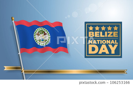 Belize National Day, celebration template banner 106253166