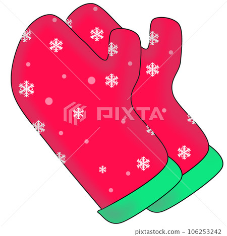 Christmas glove with snow Christmas glove with snow 106253242