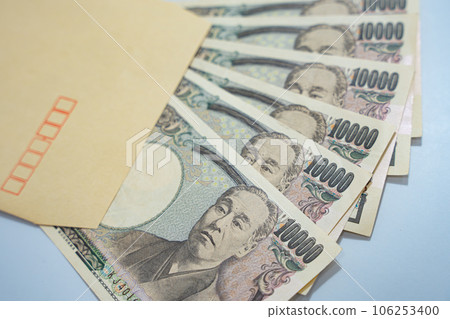 Envelope bill money 10,000 yen bill cash Envelope bill money 10,000 yen bill cash 106253400