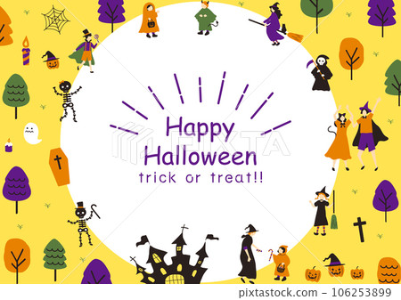 享受萬聖節的人們 106253899