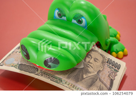 cash bill 10,000 yen don't let go crocodile toy miser cash bill 10,000 yen don't let go crocodile toy miser 106254079
