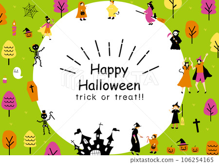 享受萬聖節的人們 106254165