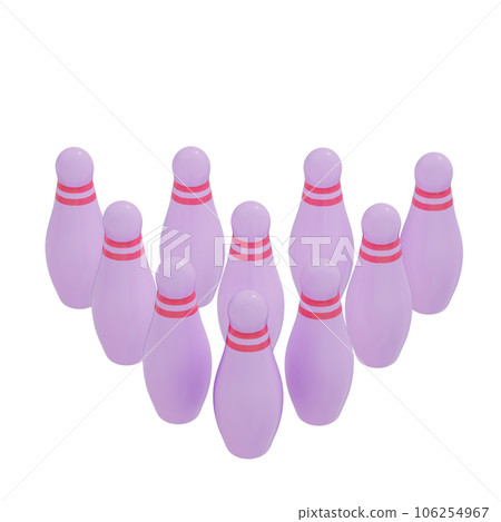 3d Sports bolling illustration 106254967