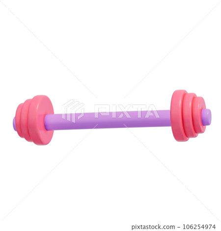 3d Sports dumbbell illustration 106254974
