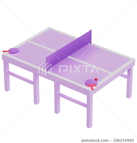 3d Sports table tennis illustration 106254993