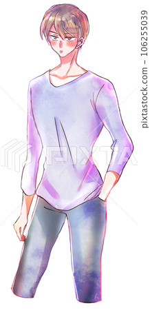脾氣暴躁的男人臉紅了 脾氣暴躁的男人臉紅了 106255039
