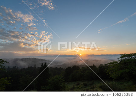 雲海和日出,茶臼山高原 雲海和日出,茶臼山高原 106255398