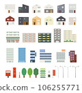 Illustrations of various buildings 106255771