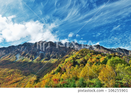 Autumn Tateyama Kurobe Alpine Route View from the Tateyama Ropeway 106255901