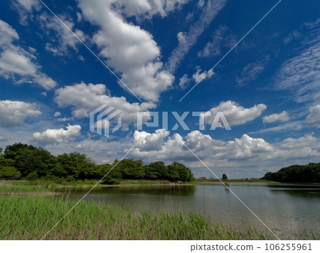Summer sky after passing low pressure Summer sky after passing low pressure 106255961