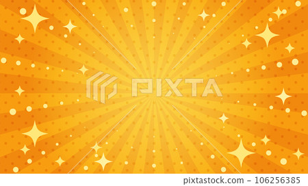閃閃發光的流行和可愛的濃度線背景(橙色) 閃閃發光的流行和可愛的濃度線背景(橙色) 106256385