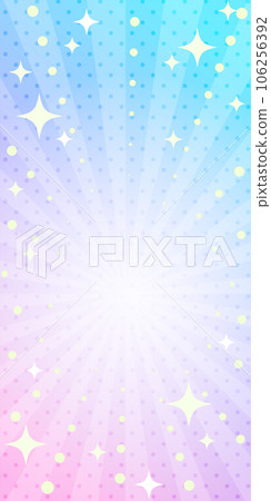 Glittering pop and cute concentration line background (pastel color) 106256392