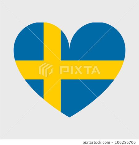 Sweden flag vector icons set of illustrations 106256706