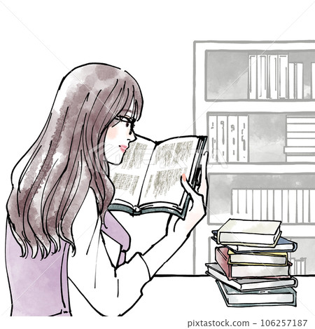 woman reading 106257187