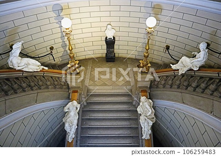 Ljubljana, the Grand Staircase of the Modern History Museum 106259483