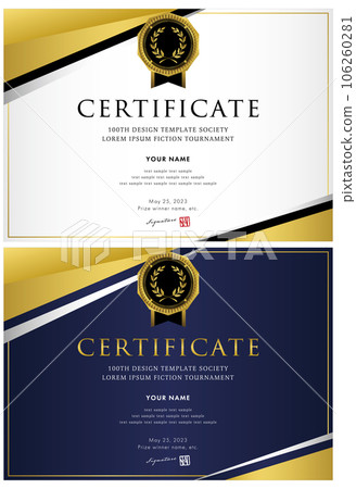 Certificate of award, certificate of commendation landscape template 110 Certificate of award, certificate of commendation landscape template 110 106260281