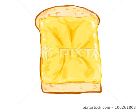 吐司，白麵包，山型，山地食品，奶酪，切片奶酪，麵包，早餐，早餐，早上，新鮮出爐 106261808