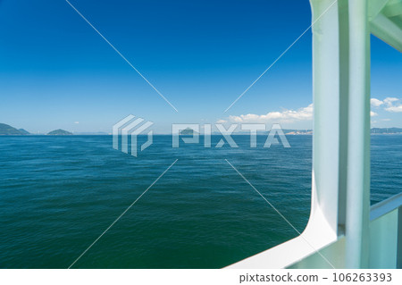 The sea as seen from the ferry The sea as seen from the ferry 106263393