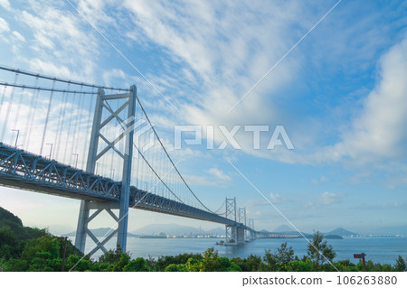 Great Seto Bridge over the sea 106263880