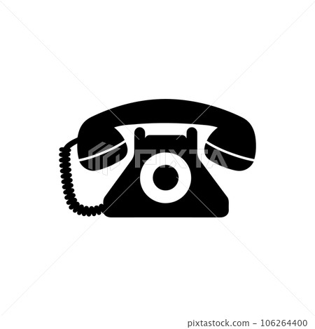 Telephone handset icon Telephone handset icon 106264400