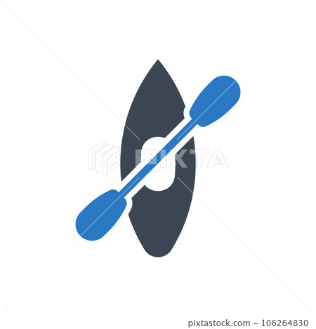 Kayak boat icon Kayak boat icon 106264830