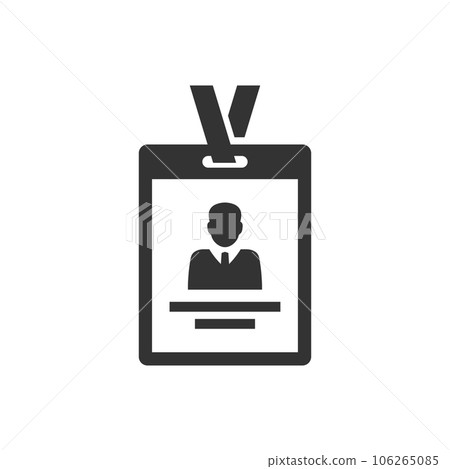 Employee identity card icon Employee identity card icon 106265085