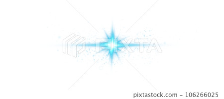 Blue star and sparks isolated on transparent background. Flares and sunbursts. Glowing light effects. PNG. Blue star and sparks isolated on transparent background. Flares and sunbursts. Glowing light effects. PNG. 106266025