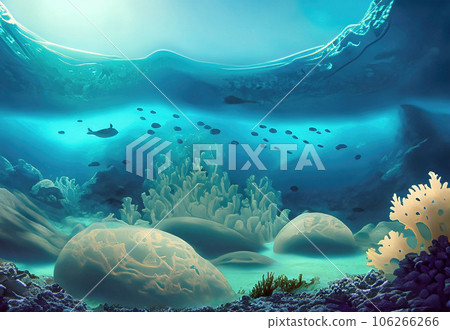 the image of Underwater Ocean Landscape 106266266