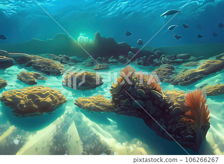 the image of Underwater Ocean Landscape 106266267
