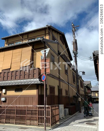 京都的街景、花見小路、花村小巷 106266653