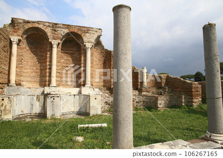 ruins of Ostia Antica in Italy  106267165