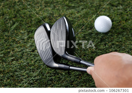 golf image, golf ball and golf club golf image, golf ball and golf club 106267301