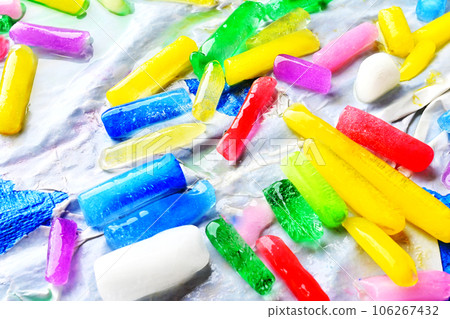 Colorful ice ice stick background material texture image material Colorful ice ice stick background material texture image material 106267432