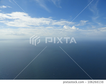 Sea as seen from an airplane Sea as seen from an airplane 106268138
