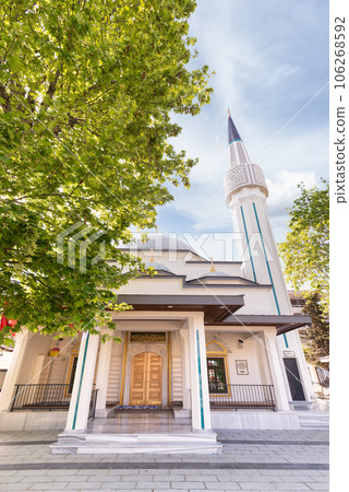 Haci Bedel Mustafa Efendi Camii, a small mosque influenced by Ottoman architecture, Uskudar, Istanbul, Turkey 106268592
