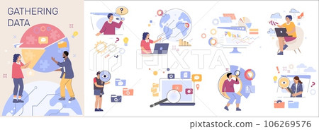 Gathering Data Flat Composition 106269576